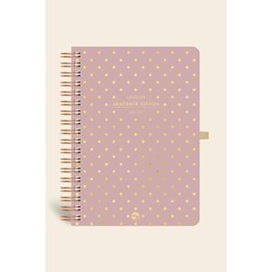 Lecolor - 2024 / 2025 Akademik Ajanda 17x24 cm Spiralli 24/25 Shine Mor