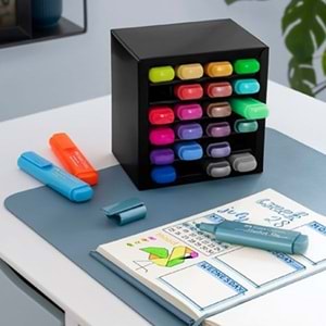 Faber Castell Textliner 46 Fosforlu Kalem 24 Renk