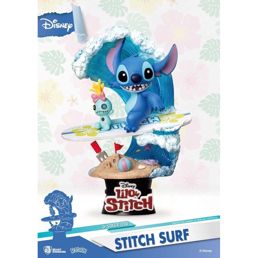 Beast Kingdom Disney Summer Series D-Stage Diorama Stitch Surf