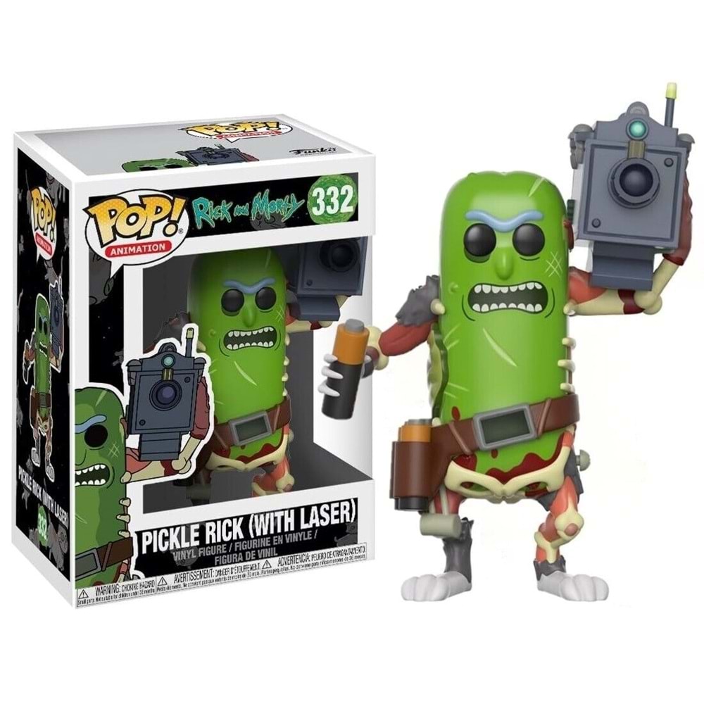 Funko POP Figür Animation: Rick & Morty Pickle Rick w/Laser