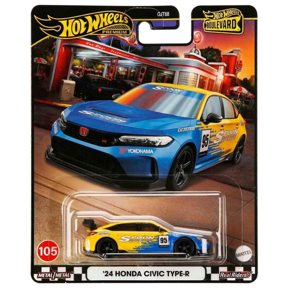 Mattel Hot Wheels Boulevard Premium Araçlar 24 Honda Civic Type-R