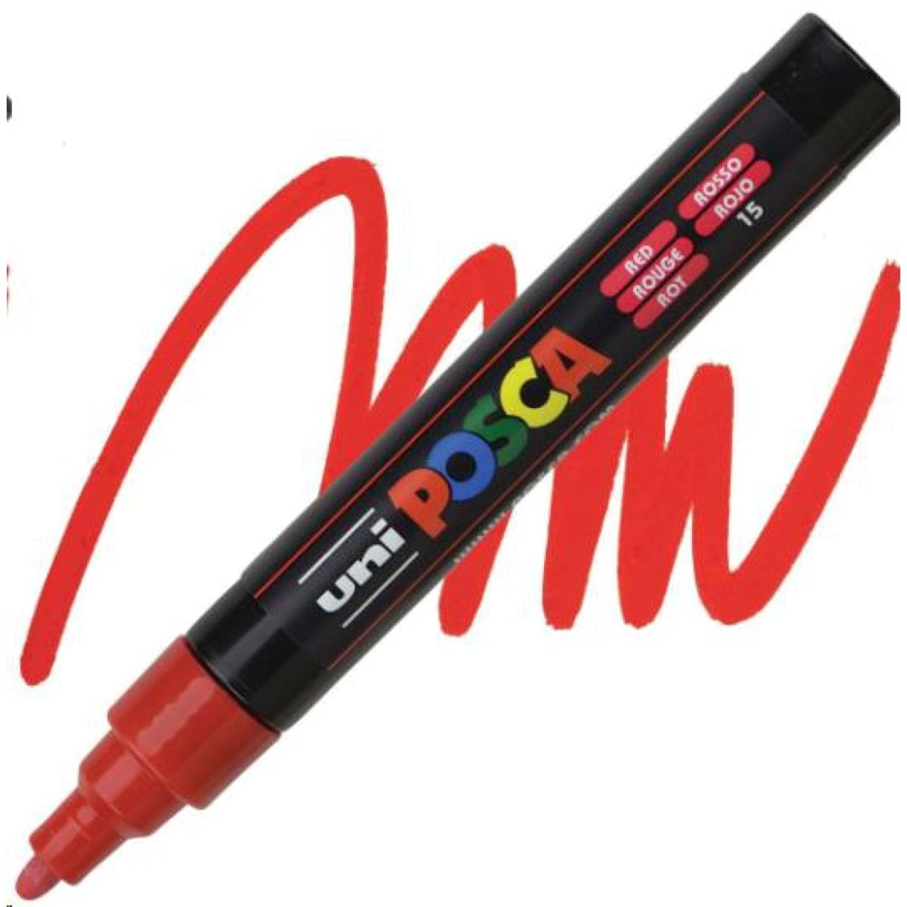 Uni Posca Akrilik Marker 1.8-2.5 Mm Kırmızı