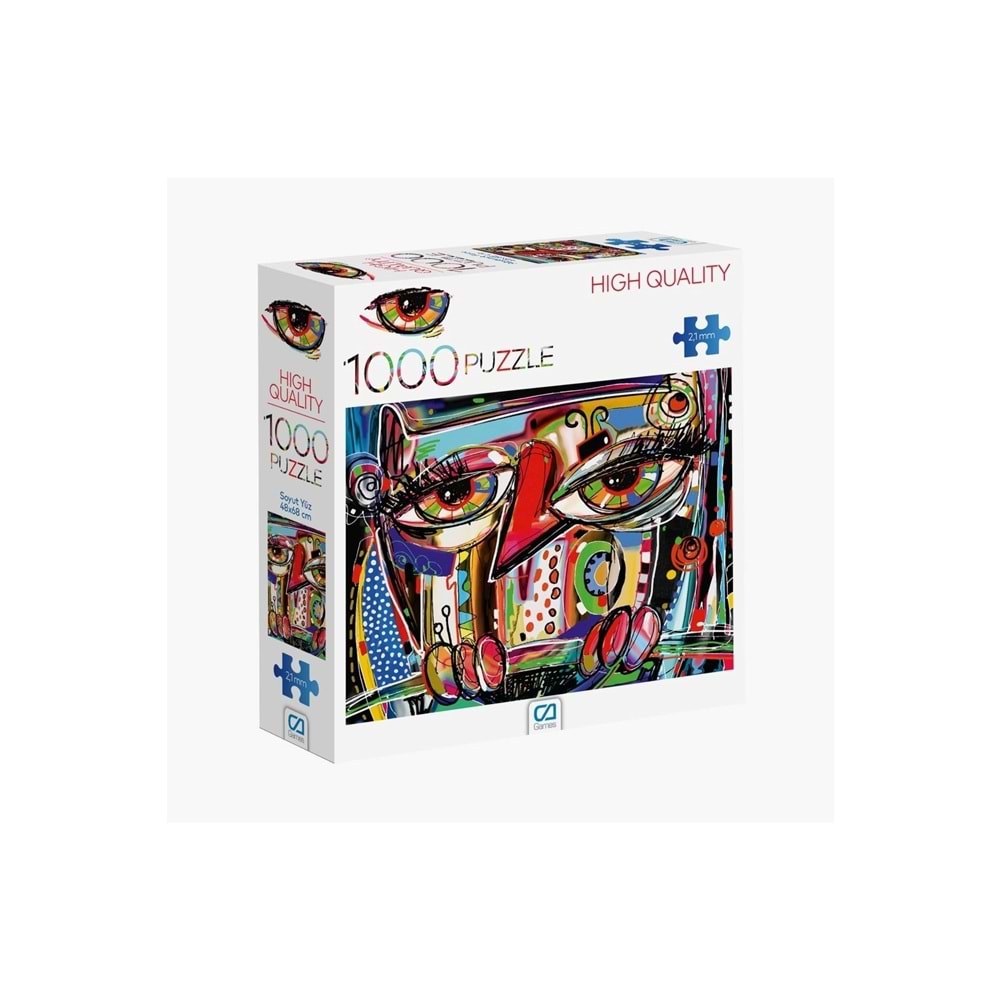 Ca Games 1000 Parça Soyut Yüz Puzzle