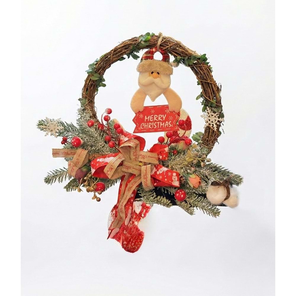 Merry Christmas Detaylı Kapı Süsü DQ01-12