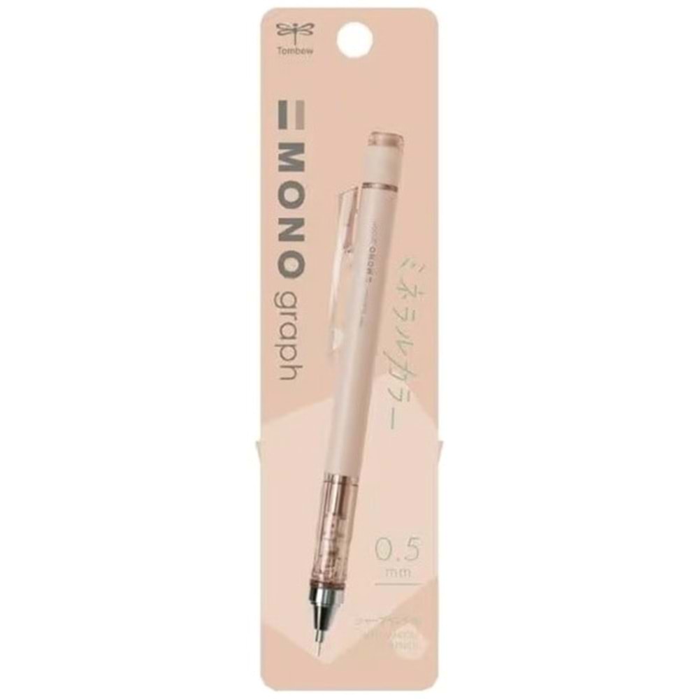 Tombow MONO graph Mineral Mekanik Kurşun Kalem 0,5mm Blisterli Kayısı Pembesi