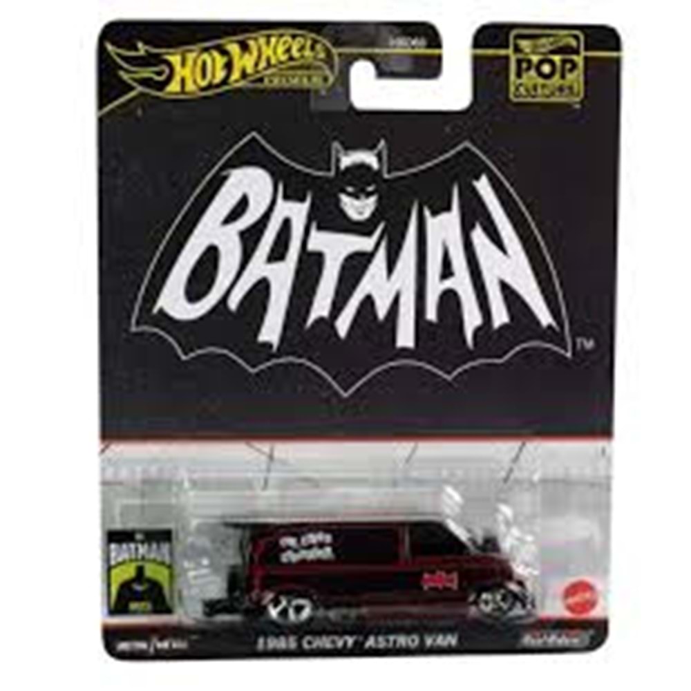 Hot Wheels Pop Culture Premium Batman 1985 Chevy Astro Van
