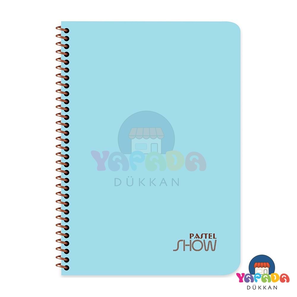 Keskin Color Pastel Show PP Kapak Spiralli A4 120 Yaprak Kareli Defter Pastel Karma Renk 324452-99