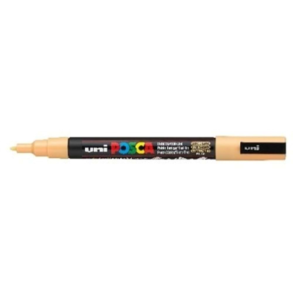 Uni Posca Su Bazlı Poster Markörü 0.9-1.3 Mm Açık Turuncu PC-3M