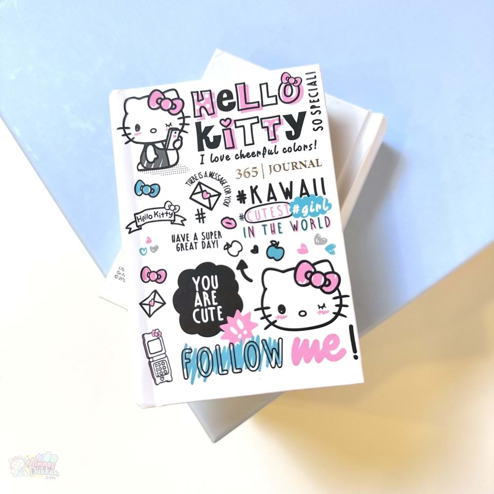 Victoria’s Journals Hello Kitty 365 gün Günlük 368 sayfa 80 gr A7 Defter 525-1991