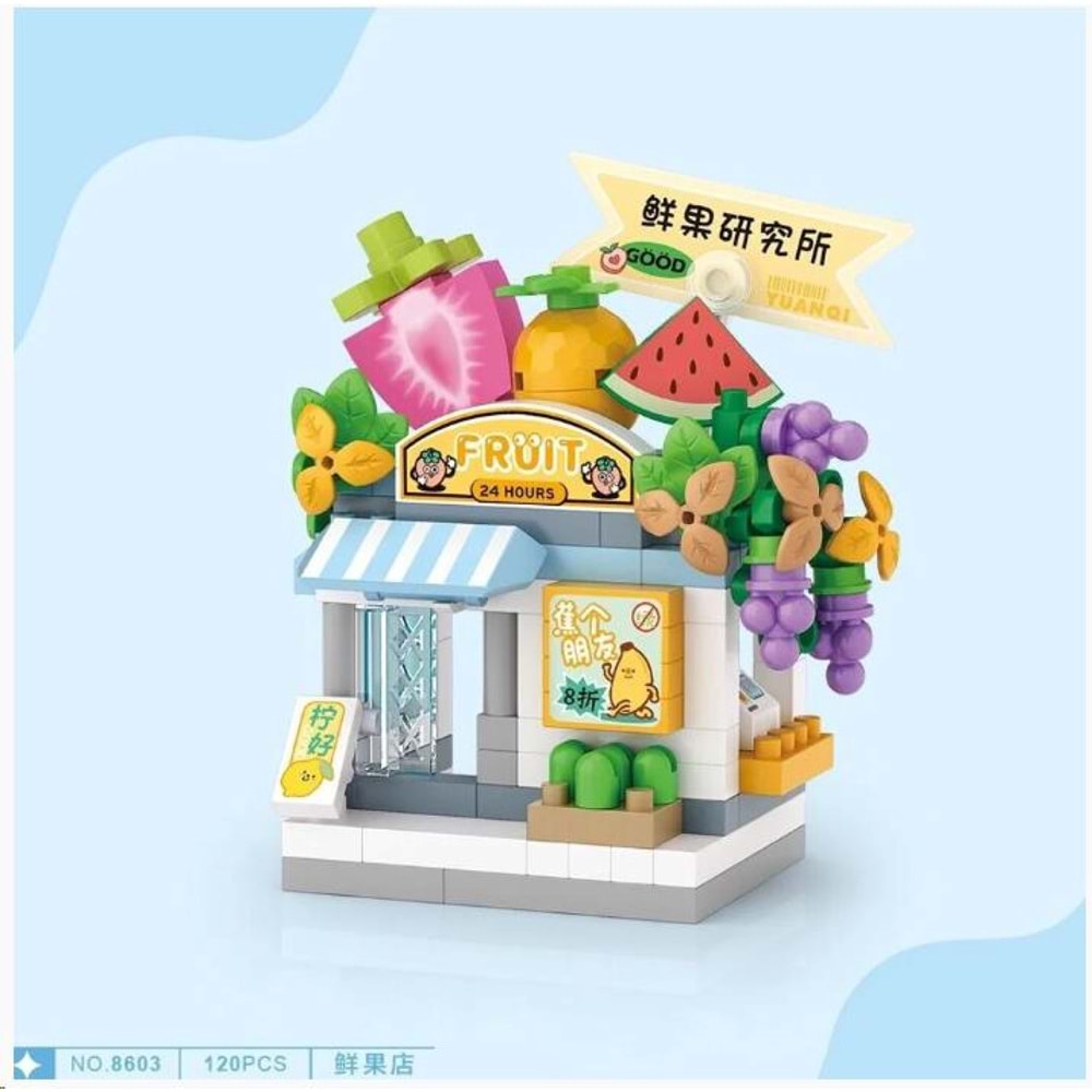 Loz Lego 8603 Mikro Blok Çanta Meyve Dükkanı