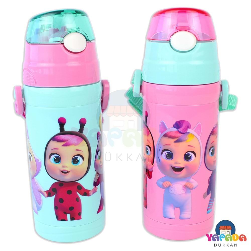 Cry Baby Cry-4878 Plastik Matara-500 Ml Çok Renkli