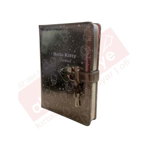 Victoria's Journals Hush Hush Kilitli Defter Hello Kİtty 160 Yaprak Çizgili 525-1919