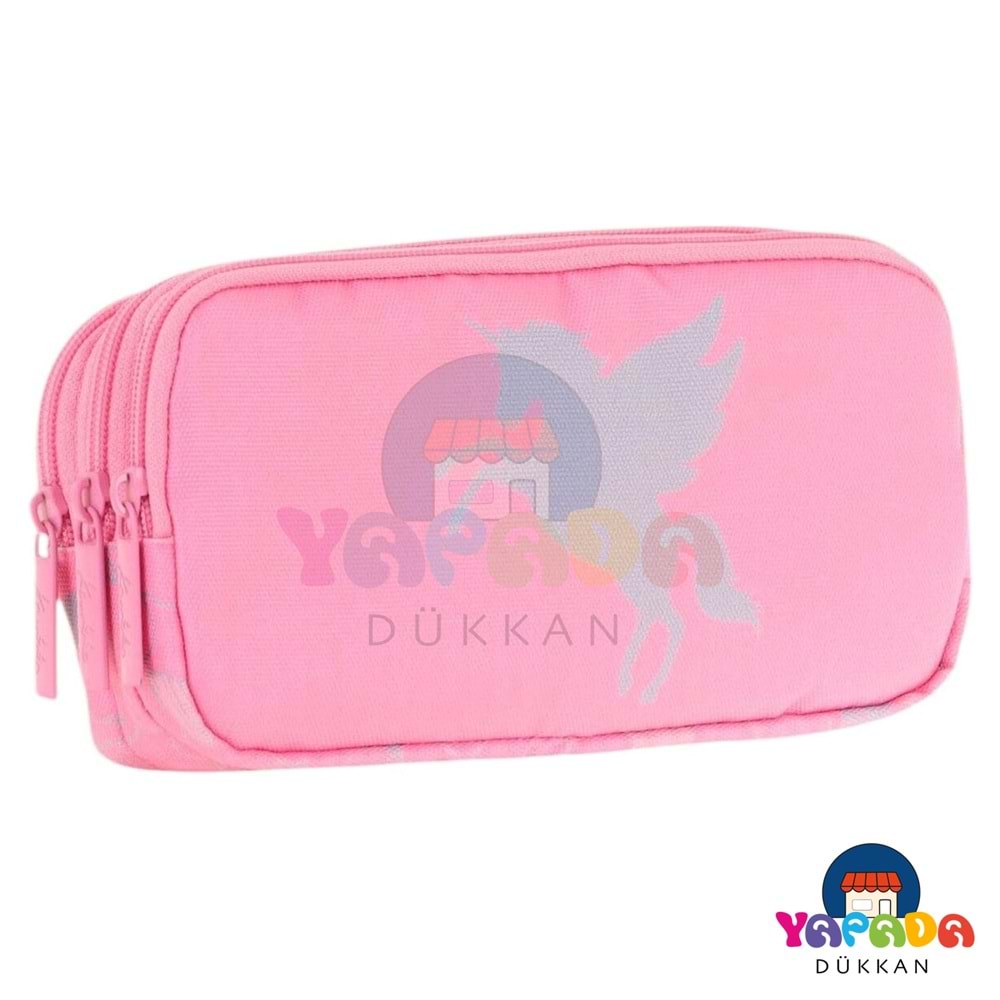 Kaukko Kıds 3 Bölmeli Kalem Çantası (Multıple Cloud)