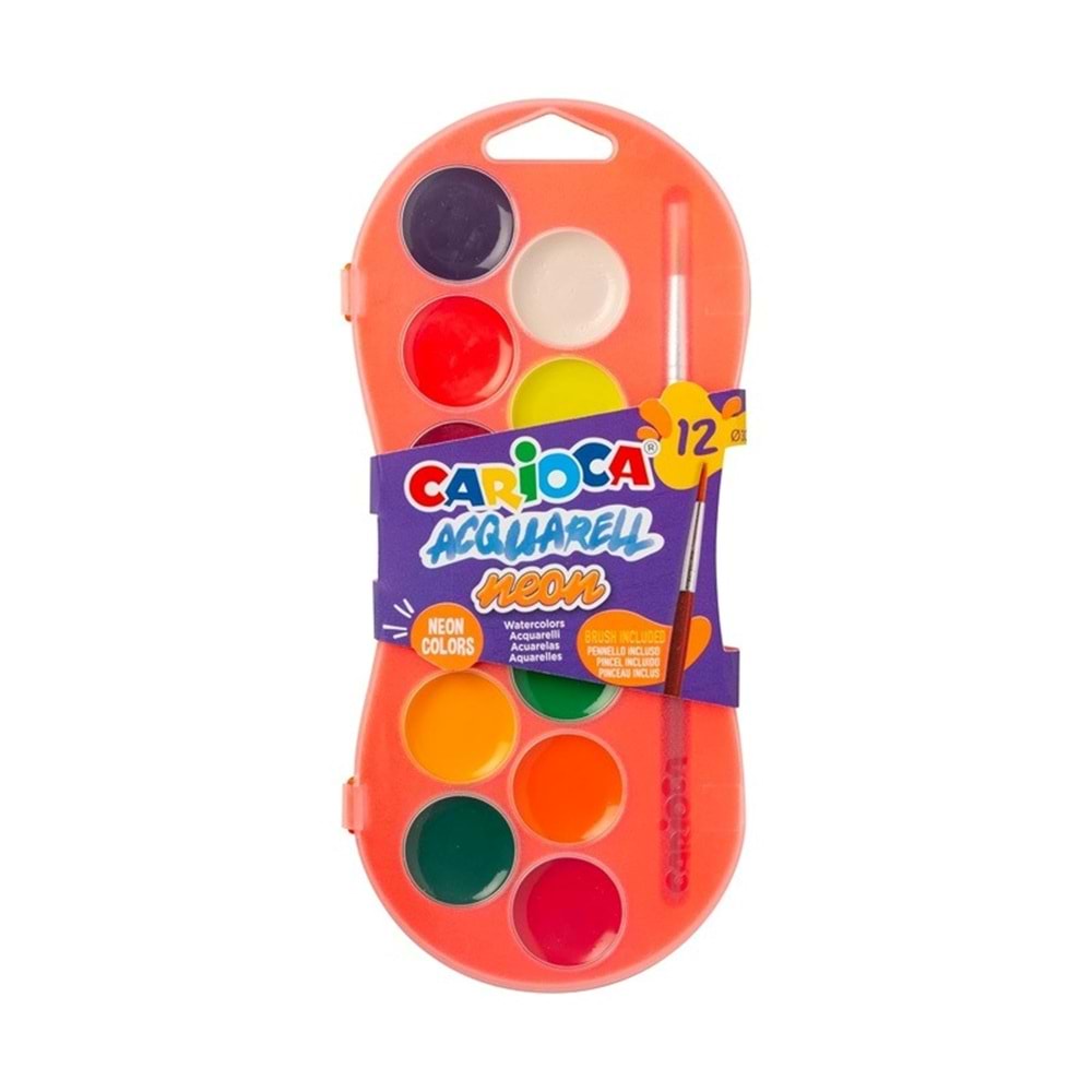 Carioca Neon Sulu Boya 12 Renk 30 mm (42406)