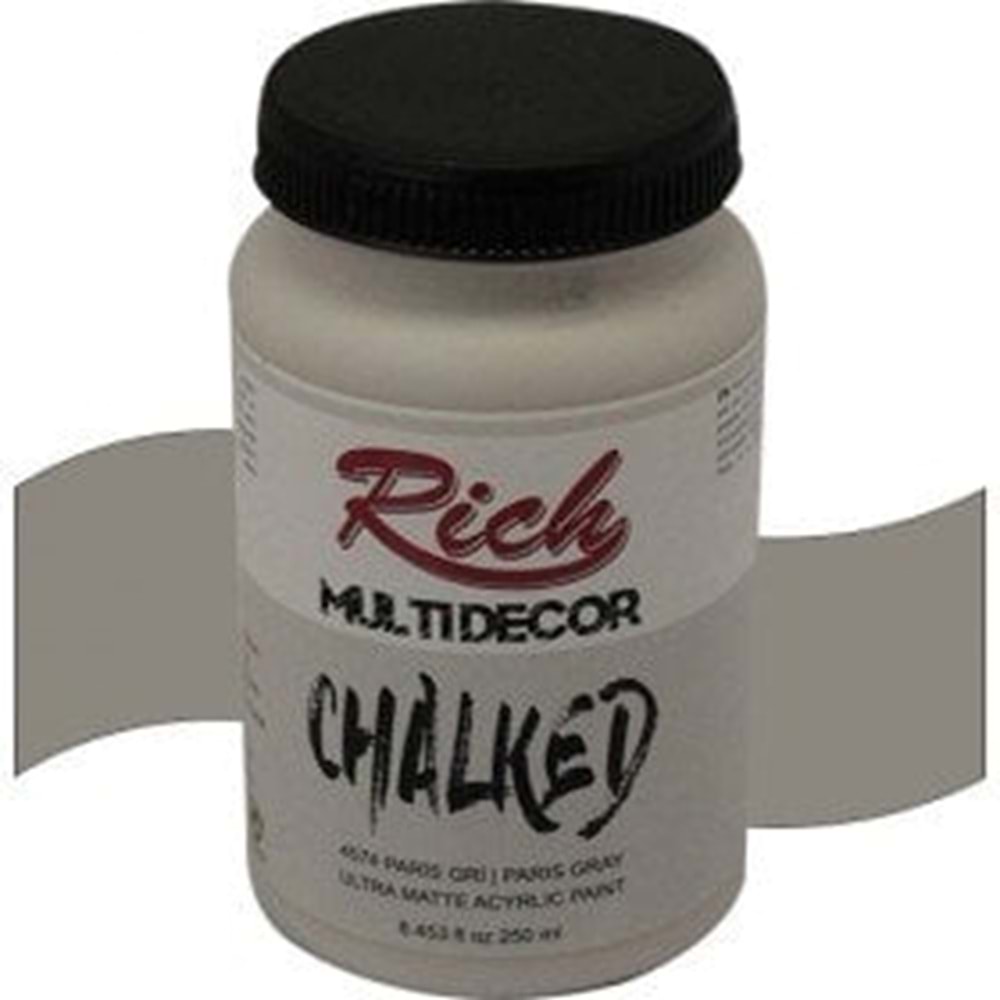 Rich Multi Decor Chalked Akrilik Boya 250 cc. 4574 - PARİS GRİ