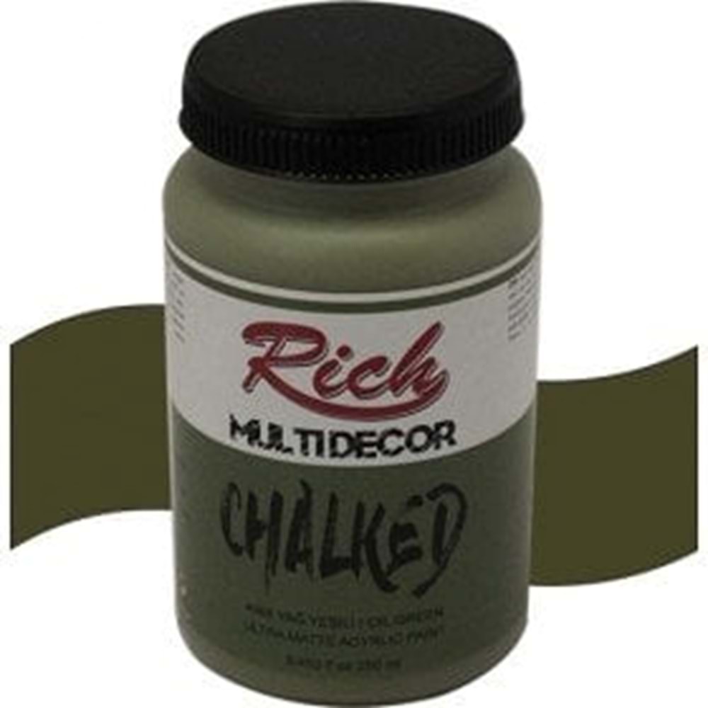Rich Multi Decor Chalked Akrilik Boya 250 cc. 4568 - YAĞ YEŞİLİ