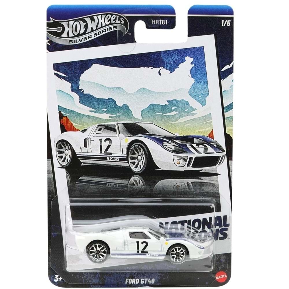 Hot Wheels Silver Series National Icons Ford GT40 -JBY87
