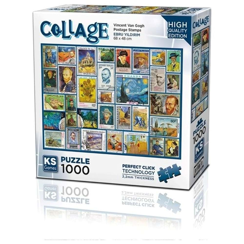Ks Games 1000 Parça Puzzle Pullar Postage Stamps