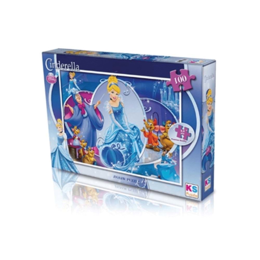 Ks Games 100 Parça - Cindrella Çocuk Puzzle