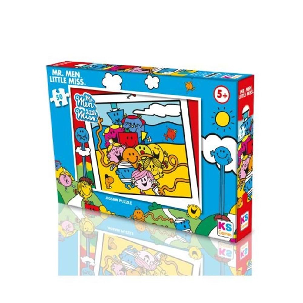Ks Games 50 Parça - Mr. Men Little Miss Çocuk Puzzle