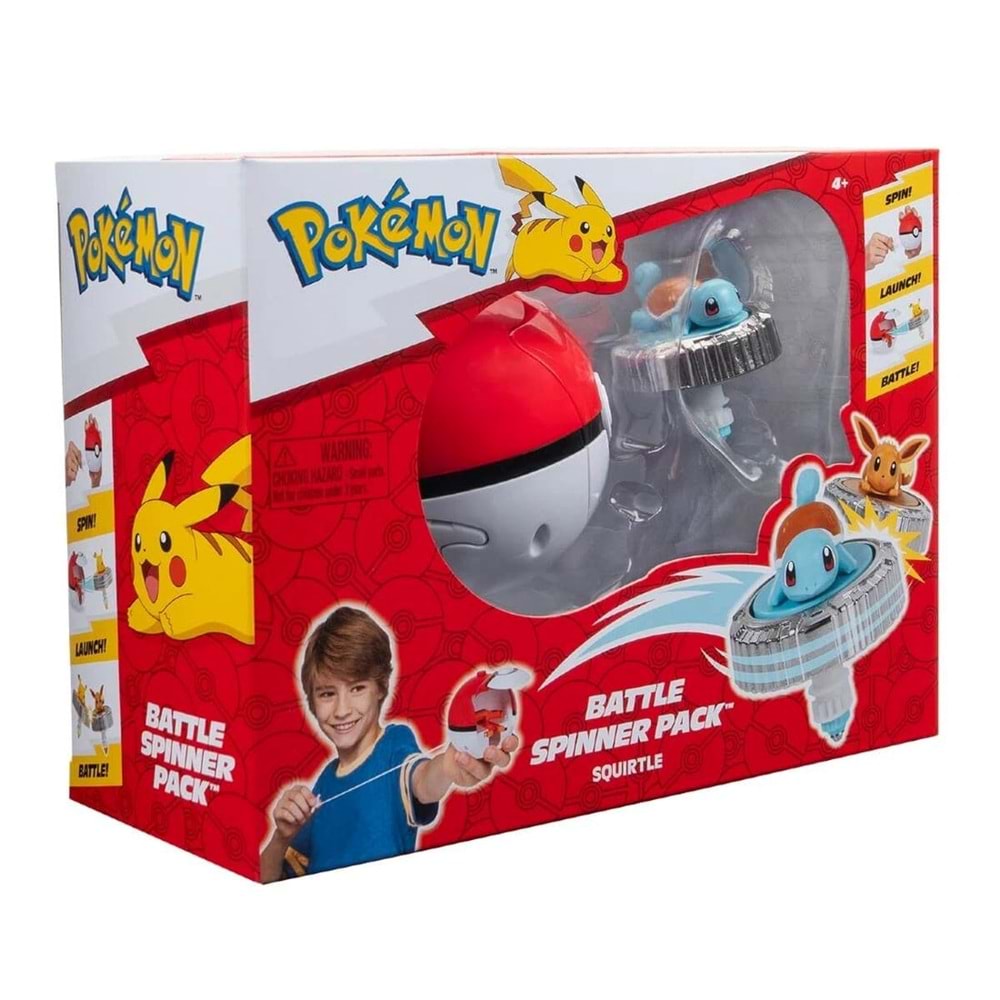 Pokemon Battle Spinner Pack Squirtle and Poke Ball