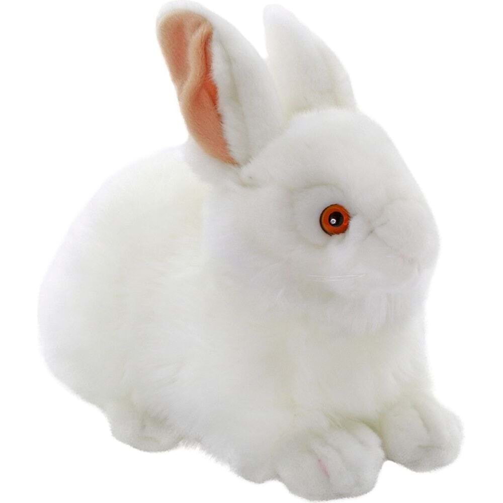 Animals Of The World Beyaz Tavşan Peluş 23 cm