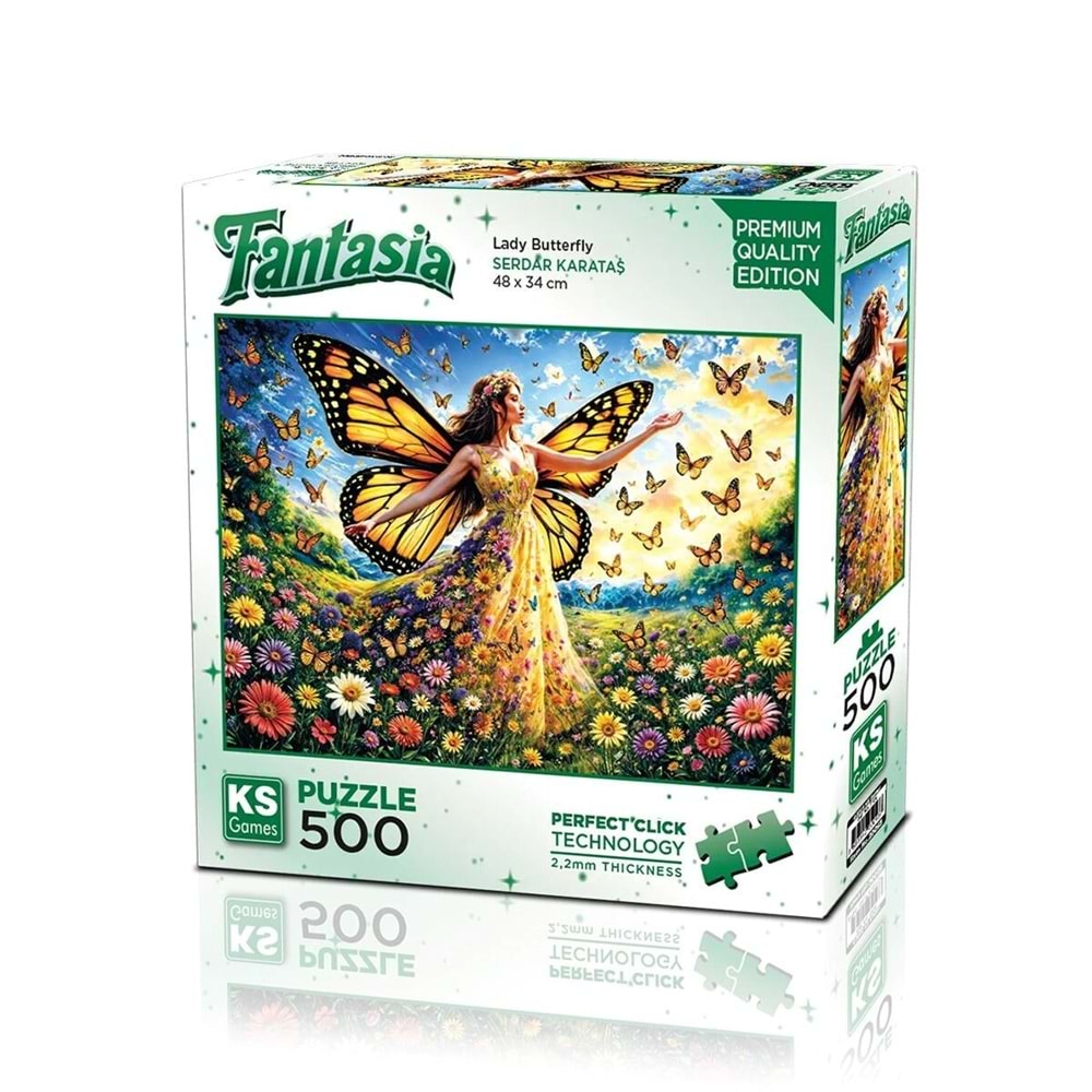 Ks Games 500 Parça Lady Butterfly Puzzle