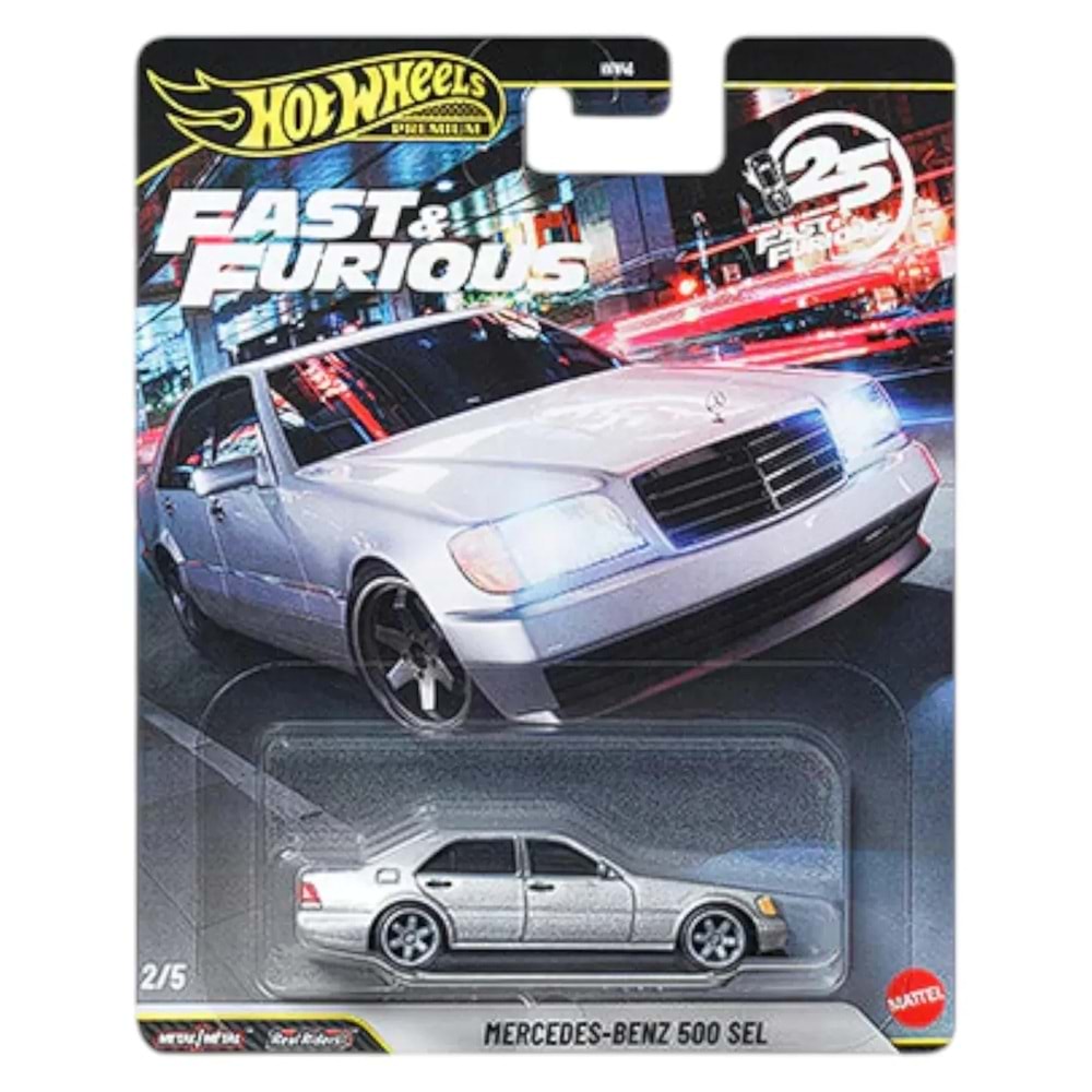 Hot Wheels 2025 Premium Fast & Furious Mercedes Benz 500 Sel
