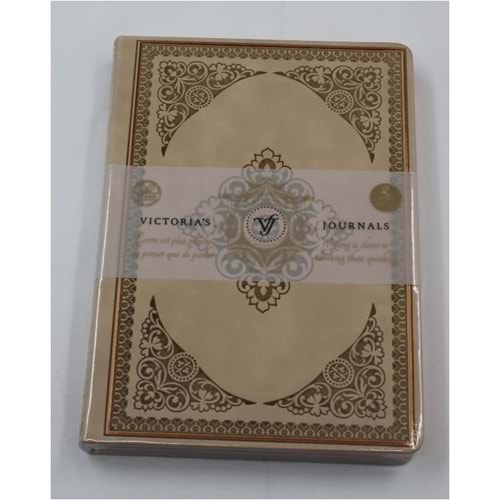 Victoria's Journals - Notitieboek A5 - Old Book Journal - Vintage Defter Lila