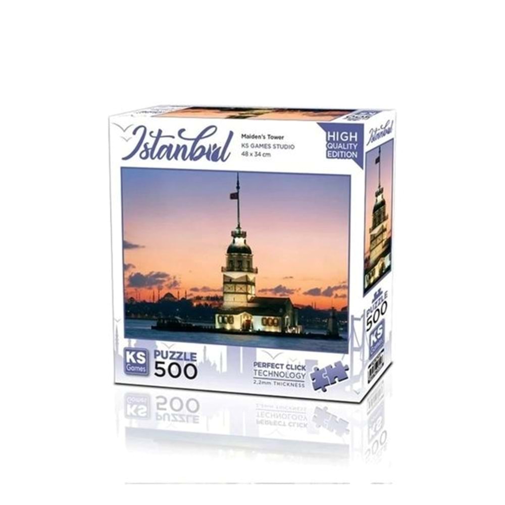 Ks Games 500 Parça Puzzle Kız Kulesi Gün İstanbul