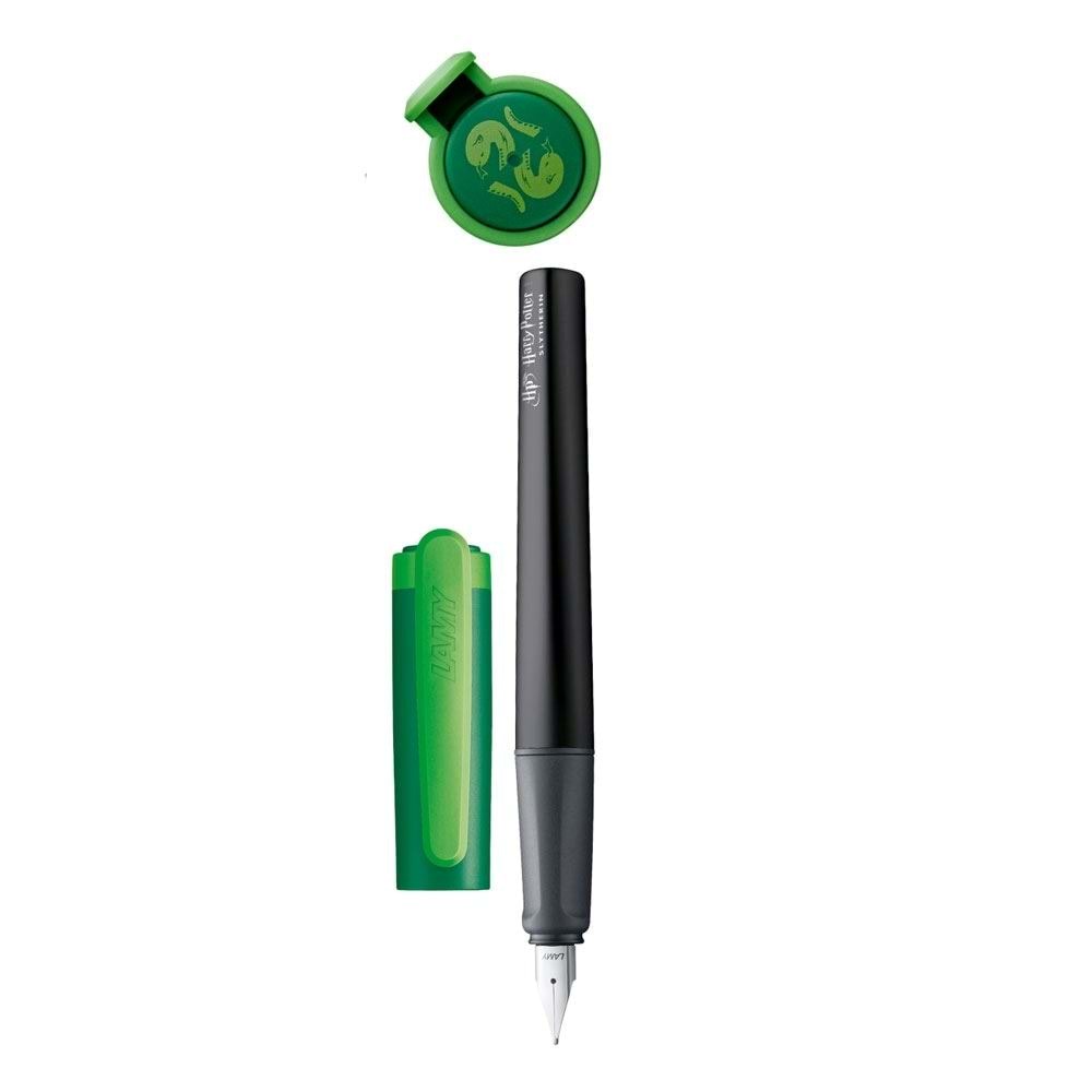 LAMY Nexx Dolma Kalem – Harry Potter Özel Üretim – Slytherin Yeşil/Gümüş – Alüminyum Gövde – Kaymaz Grip – Paslanmaz Çelik M Uç – 2025 Koleksiyon