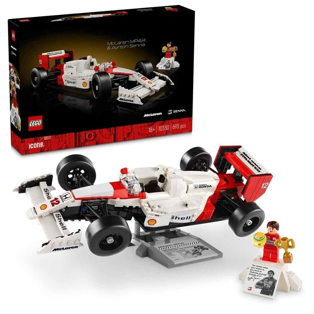 Lego ® Icons McLaren MP4/4 ve Ayrton Senna 10330