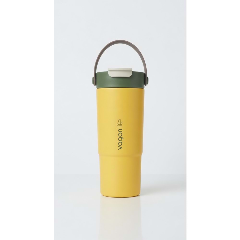 Vagonlife Çelik Termos Matara 660 ml VGN-1102 Sarı