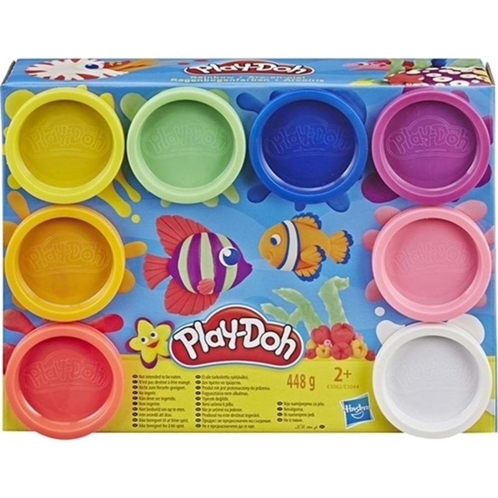 Play-Doh 8'li Hamur Gökkuşağı Renkleri E5044