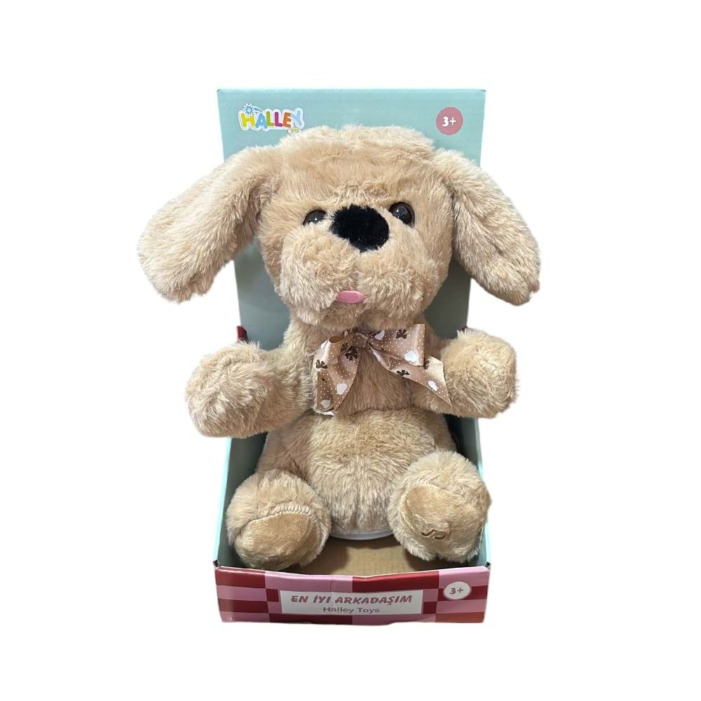 Halley Toys 28 cm Müzikli Hareketli Köpek Peluş Oyuncak