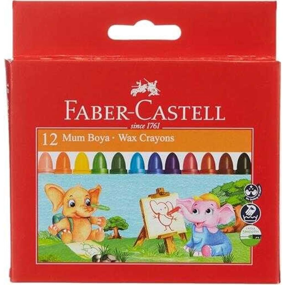 Faber - Castell Mum Pastel Boya Süper Yıkanabilir 12 120040