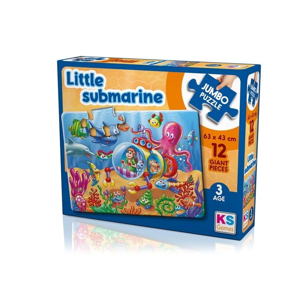 Ks Puzzle Little Submarine Jumbo Puzzle 12 Parça