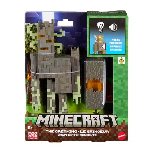 Mattel Minecraft Sesli ve Işıklı The Creaking Figür (JKR45)