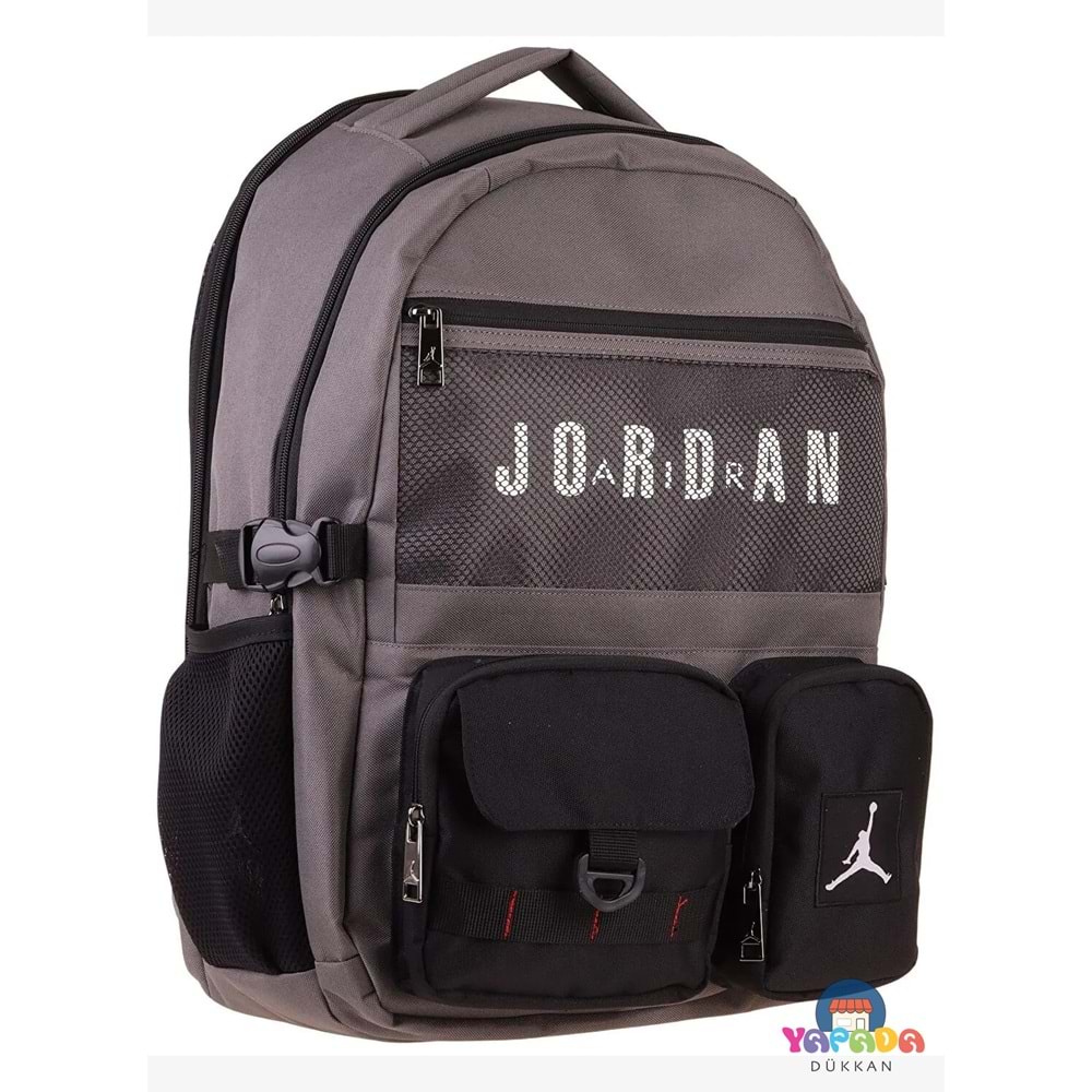 Jordan Air Brooklyn Grey Q3182 Gri Beş Bölmeli Erkek Çocuk Okul Sırt Çantası