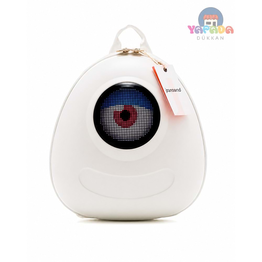 Jarmend C1-3 Mono Kırık Beyaz LED Ekranlı Çocuk Sırt Çantası
