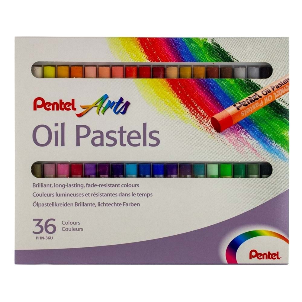 Pentel - Arts Yağlı Pastel Boya 36 Renk
