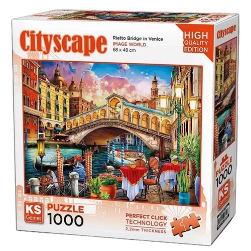 Ks Games Riatto Bridge in Venice Puzzle 1000 Parça - Ks Games Puzzle